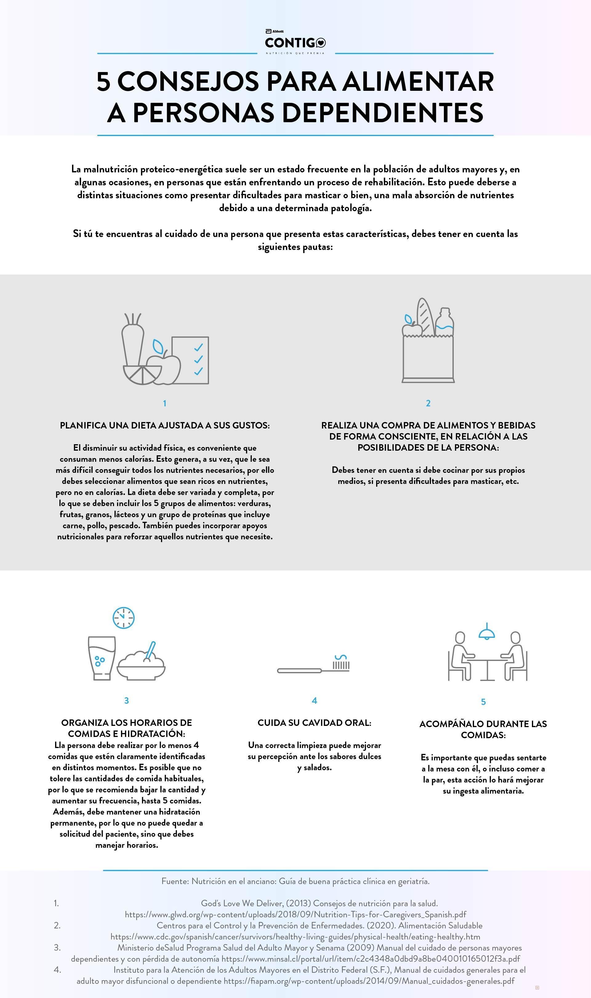 5 consejos para alimentar a personas dependientes