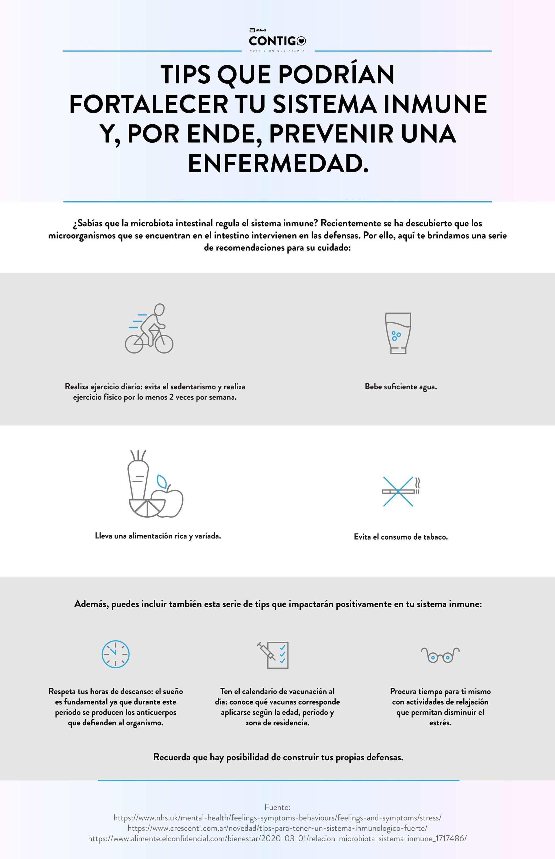 Tips que podrían fortalecer tu sistema inmune y, por ende, prevenir una enfermedad
