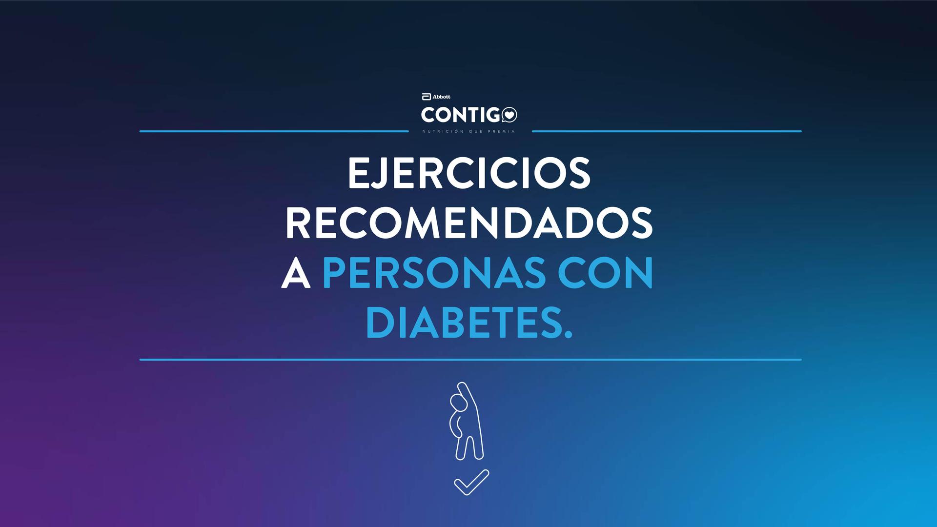 Ejercicios recomendados a una persona con diabetes