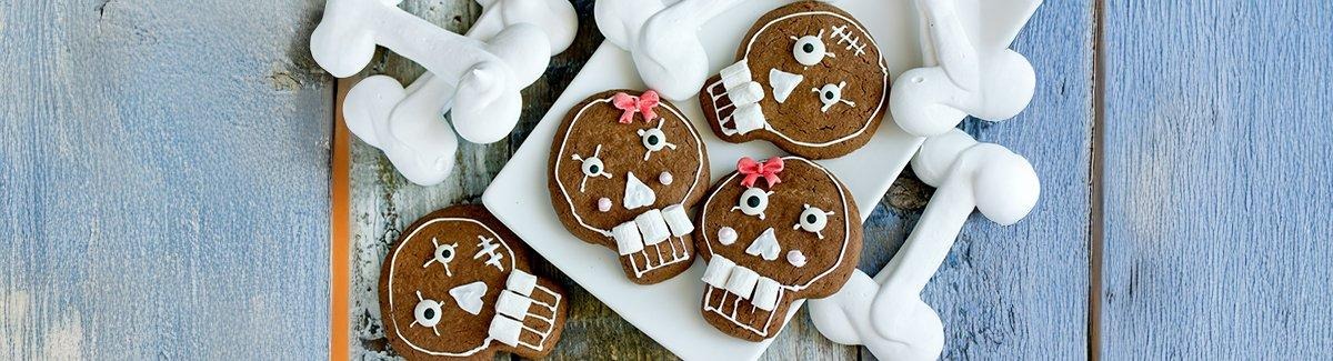 Galletas decoradas de calavera