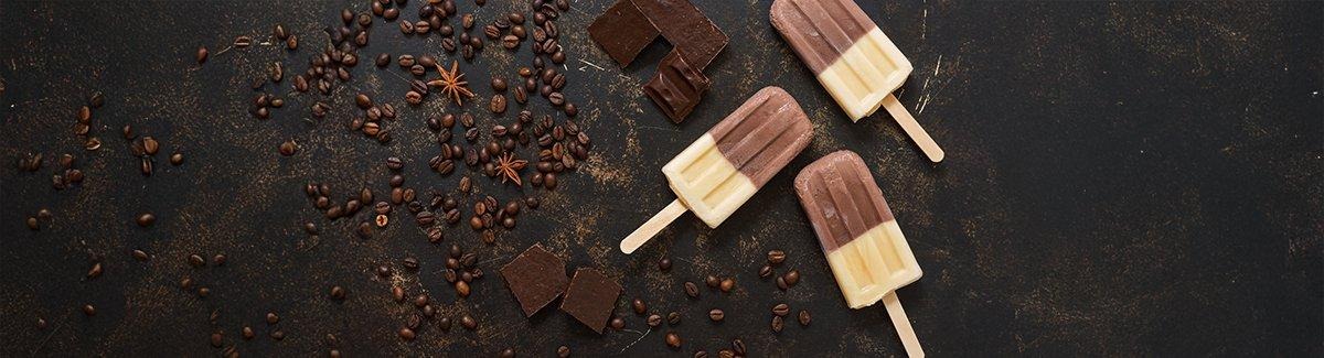 Paletas de chocolate y platano