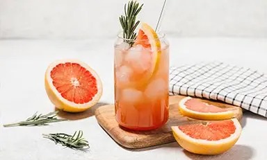 Vaso de aguas de frutas